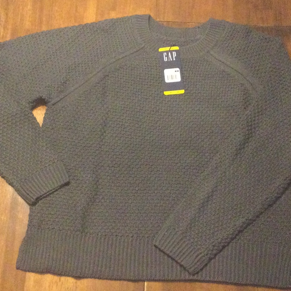 Charcoal grey long sleeve sweater NWT